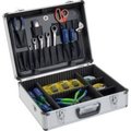 Global Equipment Aluminum Tool Case 18" x 14" x 6" with Tool Panel, Foam and Dividers GL-T031